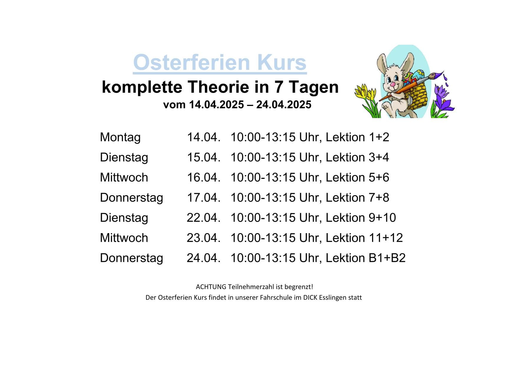 Osterferien-Kurs